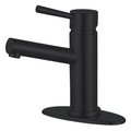 Fauceture LS8420DL Concord Single-Handle Bathroom Faucet W/Push Pop-Up, Matte Blk LS8420DL